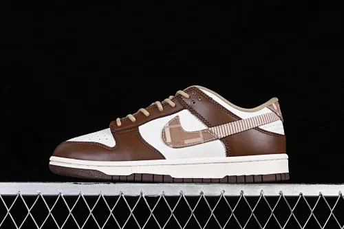 All categories Nk SB Dunk series Nk SB Dunk Low low-top sneakers F version Nk Dunk Low "Brown Plaid" white and brown stitching SB low-top casual sneakers FV3653-191